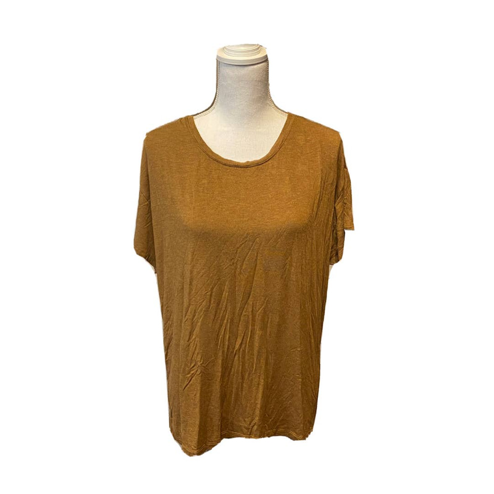 Prana Short Sleeve T-Shirt Size X-Large Crew Neck Tan Brown Very Soft NWOT